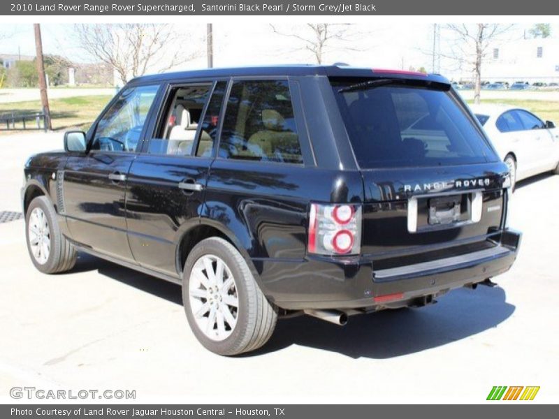 Santorini Black Pearl / Storm Grey/Jet Black 2010 Land Rover Range Rover Supercharged