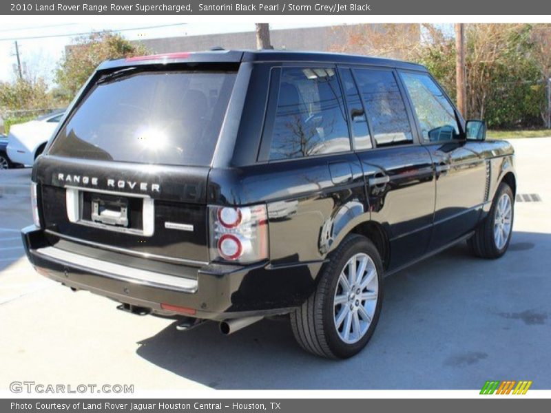 Santorini Black Pearl / Storm Grey/Jet Black 2010 Land Rover Range Rover Supercharged