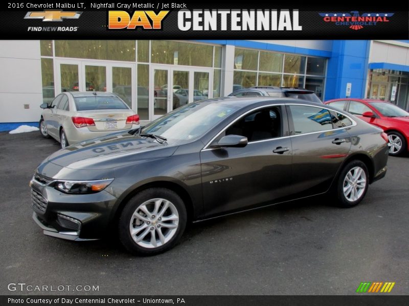 Nightfall Gray Metallic / Jet Black 2016 Chevrolet Malibu LT