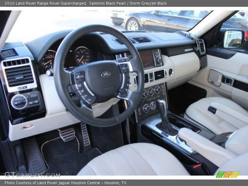 Santorini Black Pearl / Storm Grey/Jet Black 2010 Land Rover Range Rover Supercharged
