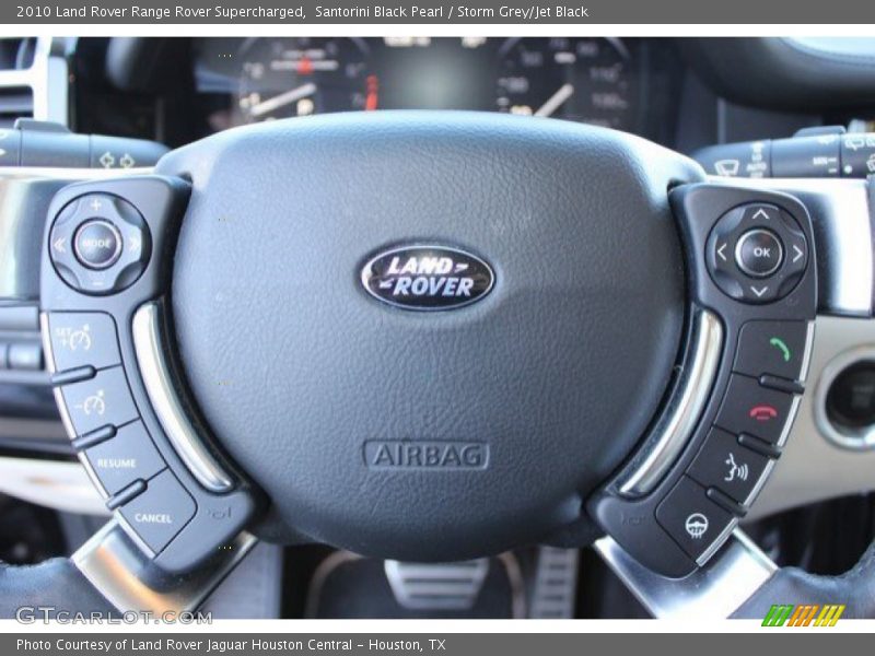 Santorini Black Pearl / Storm Grey/Jet Black 2010 Land Rover Range Rover Supercharged