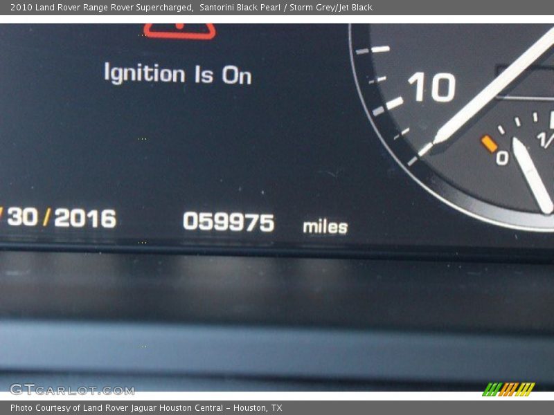 Santorini Black Pearl / Storm Grey/Jet Black 2010 Land Rover Range Rover Supercharged