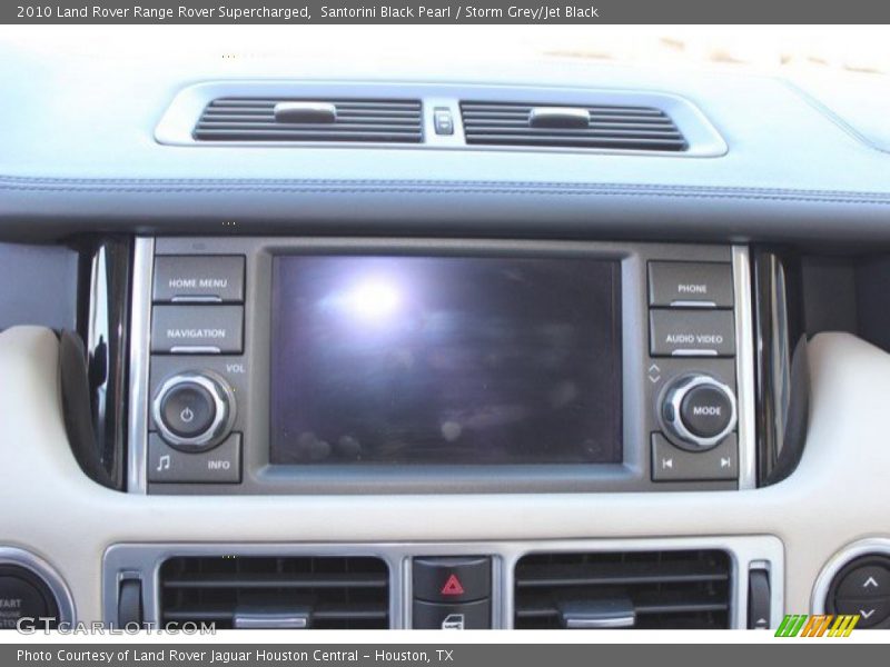 Santorini Black Pearl / Storm Grey/Jet Black 2010 Land Rover Range Rover Supercharged