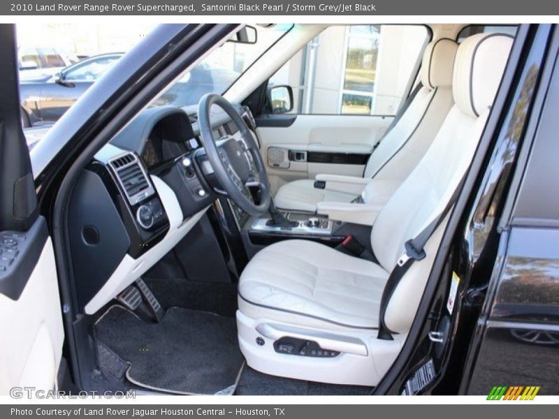 Santorini Black Pearl / Storm Grey/Jet Black 2010 Land Rover Range Rover Supercharged