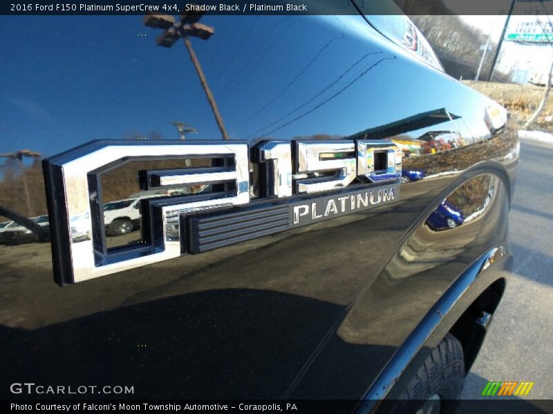 Shadow Black / Platinum Black 2016 Ford F150 Platinum SuperCrew 4x4