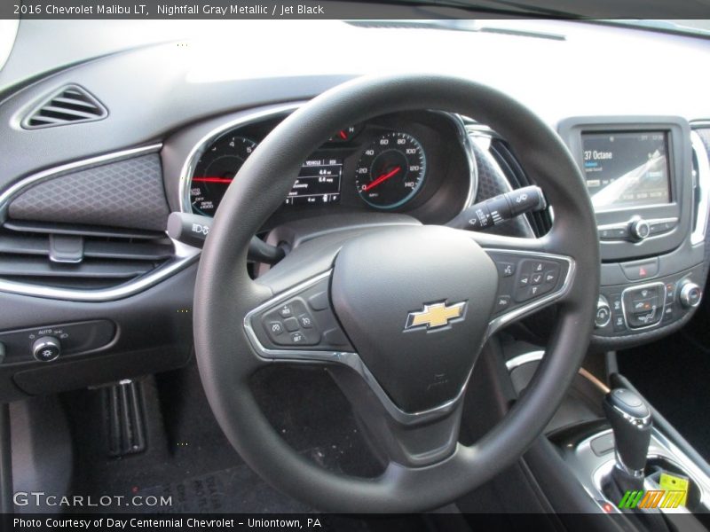 Nightfall Gray Metallic / Jet Black 2016 Chevrolet Malibu LT