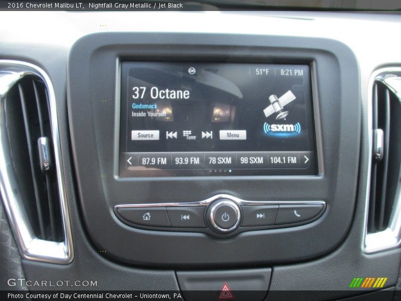 Nightfall Gray Metallic / Jet Black 2016 Chevrolet Malibu LT