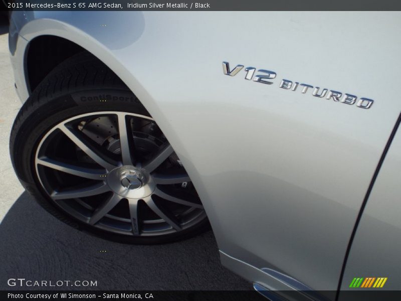 Iridium Silver Metallic / Black 2015 Mercedes-Benz S 65 AMG Sedan
