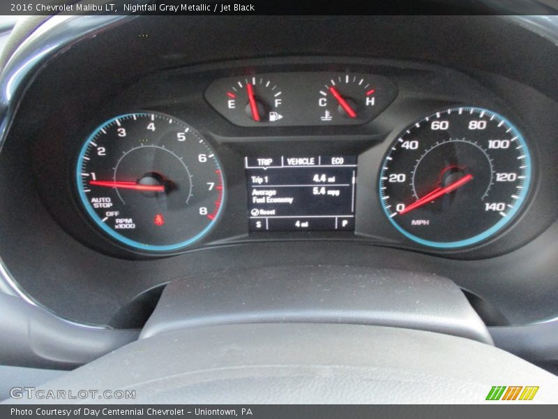 Nightfall Gray Metallic / Jet Black 2016 Chevrolet Malibu LT