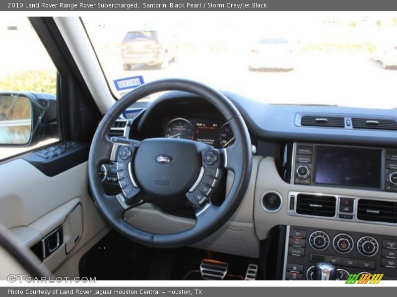 Santorini Black Pearl / Storm Grey/Jet Black 2010 Land Rover Range Rover Supercharged