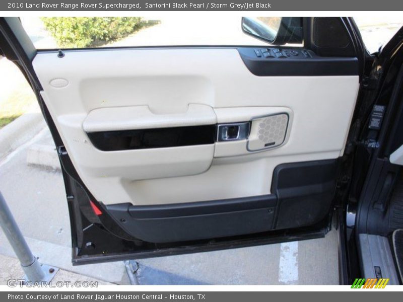 Santorini Black Pearl / Storm Grey/Jet Black 2010 Land Rover Range Rover Supercharged