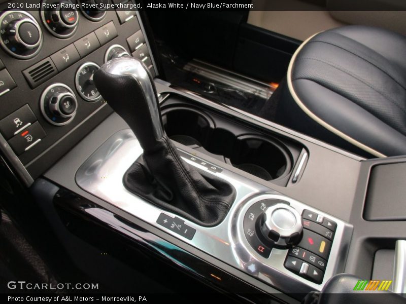 Alaska White / Navy Blue/Parchment 2010 Land Rover Range Rover Supercharged