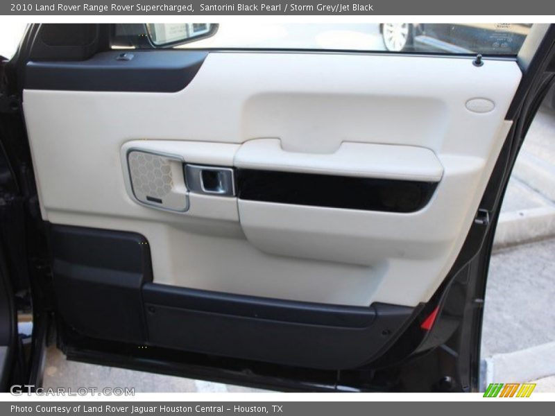 Santorini Black Pearl / Storm Grey/Jet Black 2010 Land Rover Range Rover Supercharged