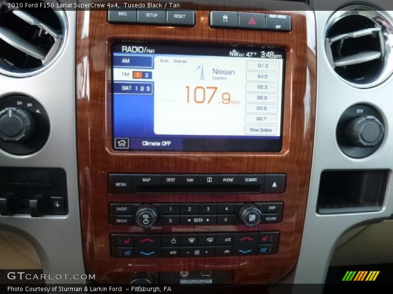 Tuxedo Black / Tan 2010 Ford F150 Lariat SuperCrew 4x4