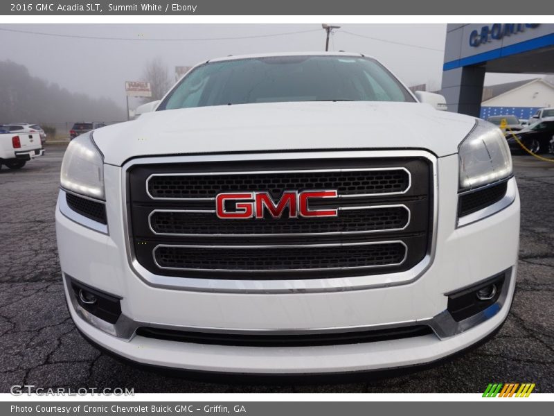 Summit White / Ebony 2016 GMC Acadia SLT