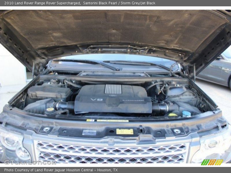 Santorini Black Pearl / Storm Grey/Jet Black 2010 Land Rover Range Rover Supercharged