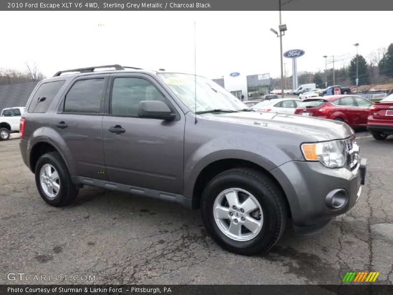 Sterling Grey Metallic / Charcoal Black 2010 Ford Escape XLT V6 4WD