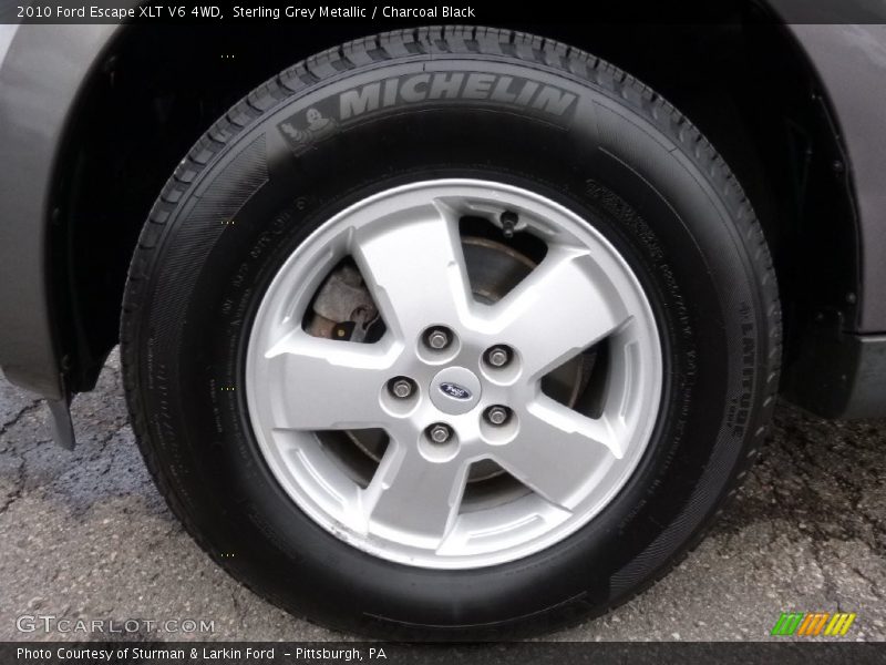 Sterling Grey Metallic / Charcoal Black 2010 Ford Escape XLT V6 4WD