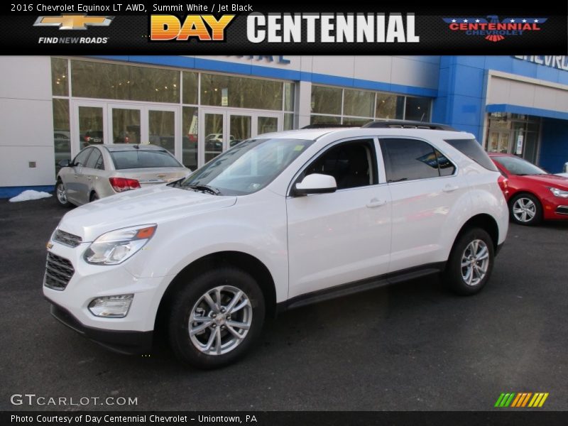 Summit White / Jet Black 2016 Chevrolet Equinox LT AWD