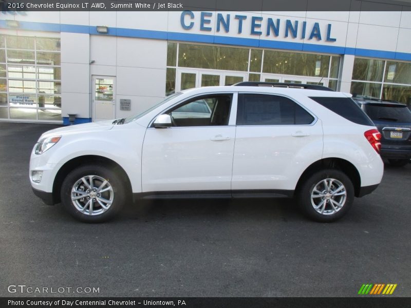 Summit White / Jet Black 2016 Chevrolet Equinox LT AWD