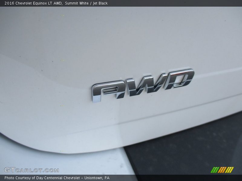 Summit White / Jet Black 2016 Chevrolet Equinox LT AWD