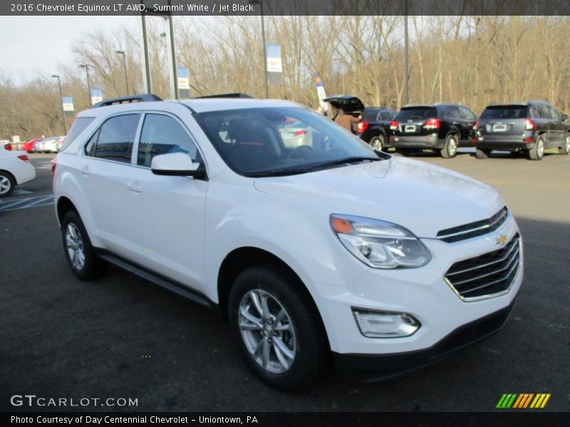 Summit White / Jet Black 2016 Chevrolet Equinox LT AWD