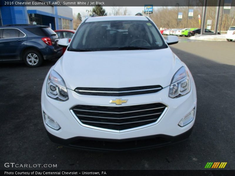 Summit White / Jet Black 2016 Chevrolet Equinox LT AWD