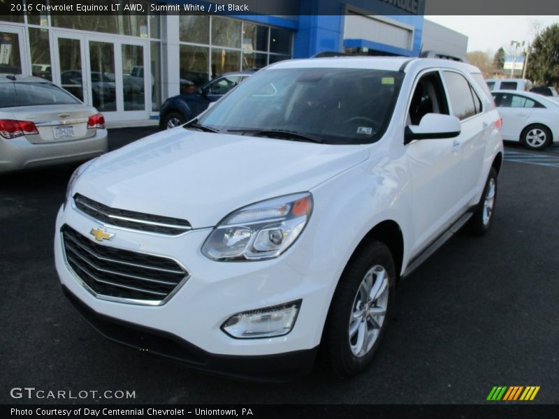Summit White / Jet Black 2016 Chevrolet Equinox LT AWD