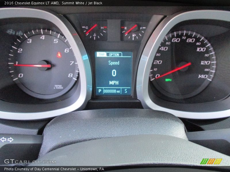 Summit White / Jet Black 2016 Chevrolet Equinox LT AWD