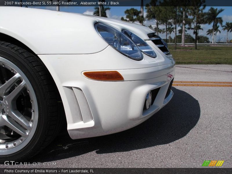 Alabaster White / Black 2007 Mercedes-Benz SL 55 AMG Roadster