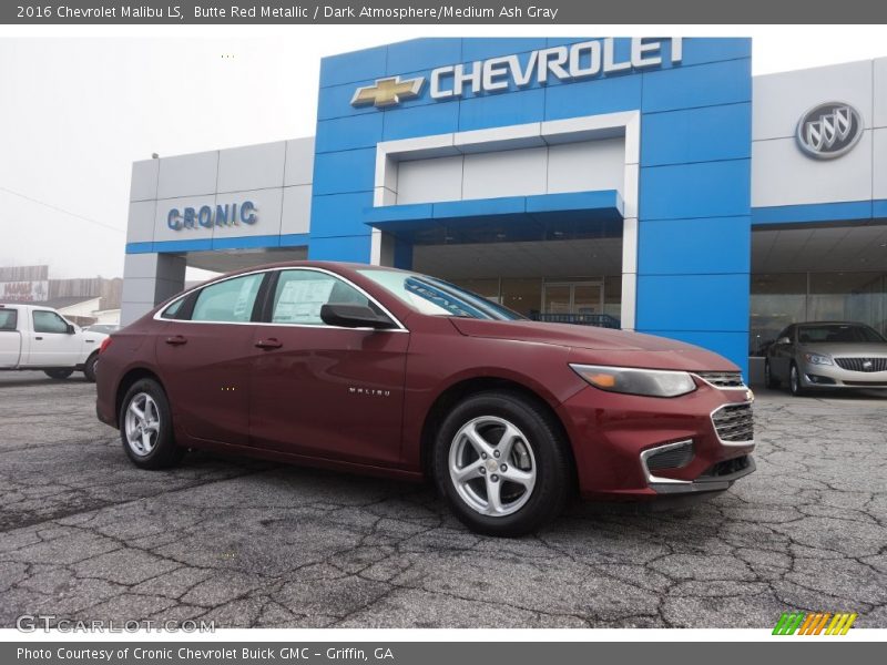 Butte Red Metallic / Dark Atmosphere/Medium Ash Gray 2016 Chevrolet Malibu LS