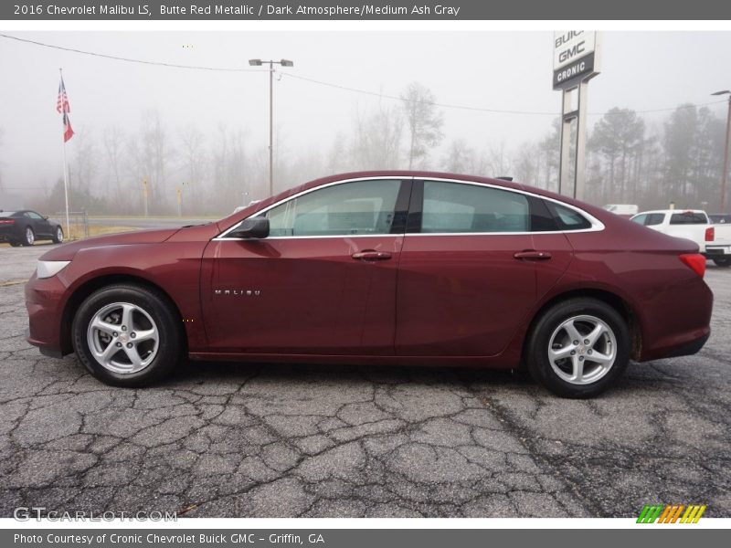 Butte Red Metallic / Dark Atmosphere/Medium Ash Gray 2016 Chevrolet Malibu LS
