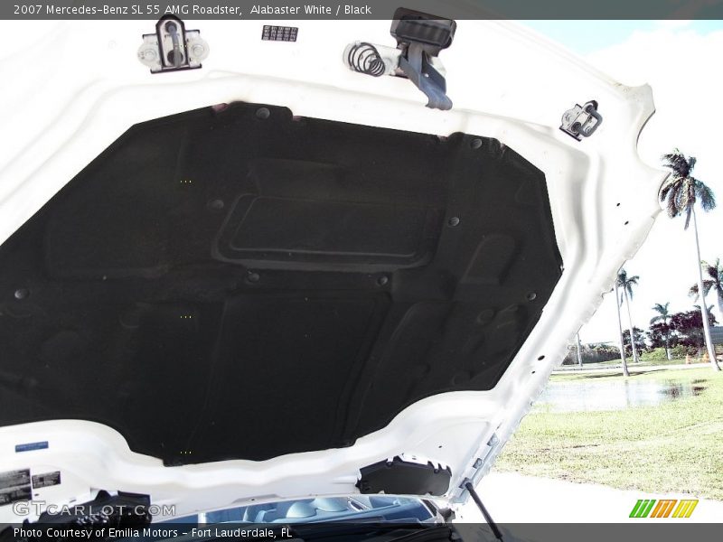 Alabaster White / Black 2007 Mercedes-Benz SL 55 AMG Roadster