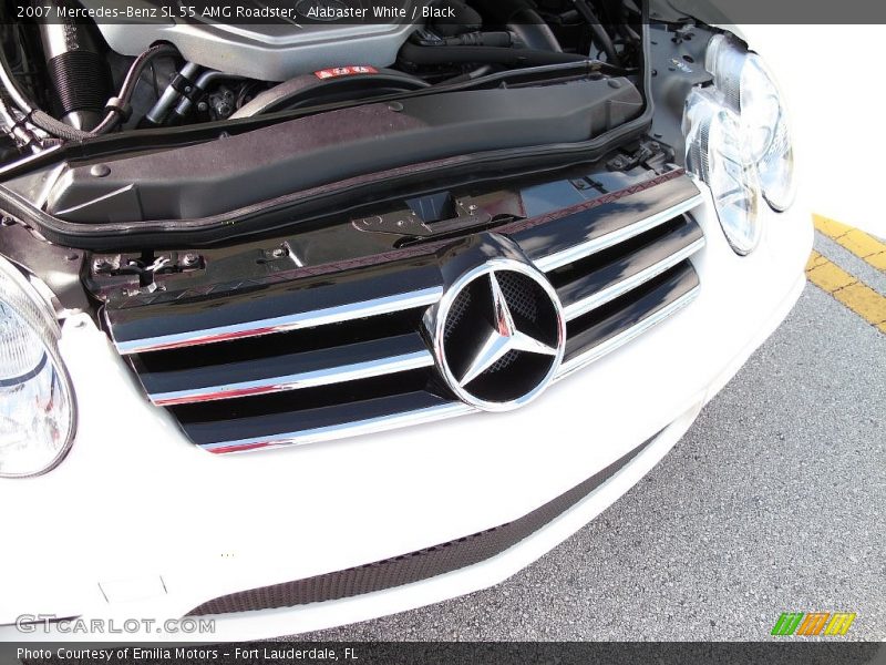 Alabaster White / Black 2007 Mercedes-Benz SL 55 AMG Roadster