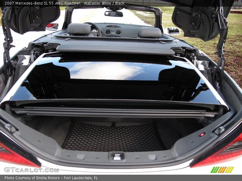 Alabaster White / Black 2007 Mercedes-Benz SL 55 AMG Roadster