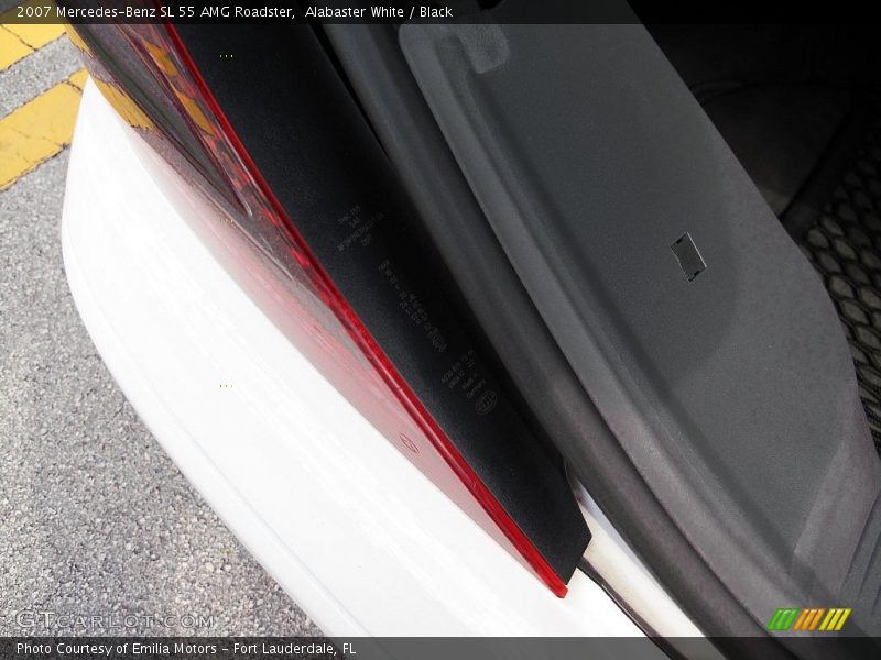 Alabaster White / Black 2007 Mercedes-Benz SL 55 AMG Roadster