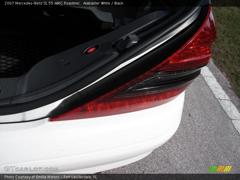 Alabaster White / Black 2007 Mercedes-Benz SL 55 AMG Roadster