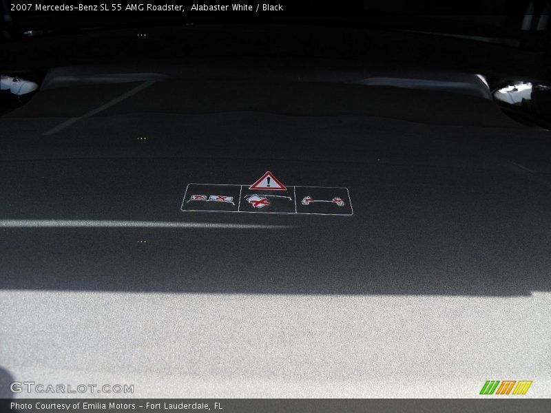 Alabaster White / Black 2007 Mercedes-Benz SL 55 AMG Roadster