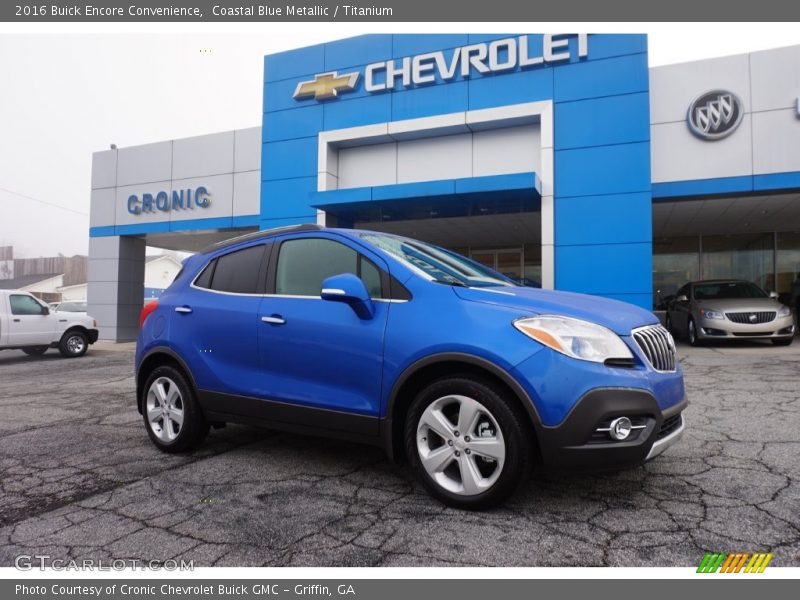 Coastal Blue Metallic / Titanium 2016 Buick Encore Convenience