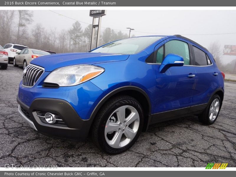 Coastal Blue Metallic / Titanium 2016 Buick Encore Convenience