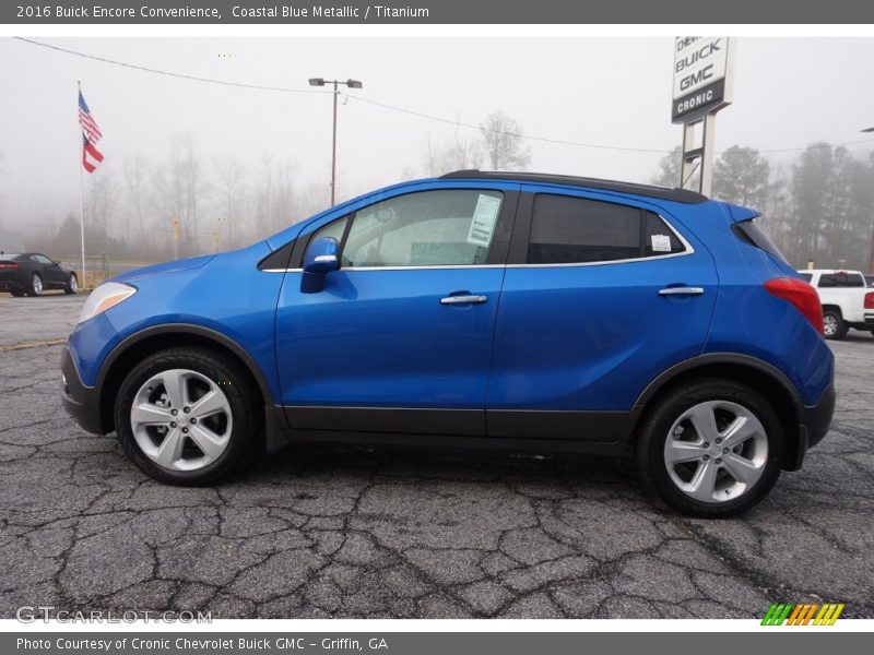 Coastal Blue Metallic / Titanium 2016 Buick Encore Convenience