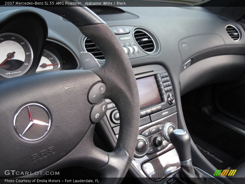 Alabaster White / Black 2007 Mercedes-Benz SL 55 AMG Roadster