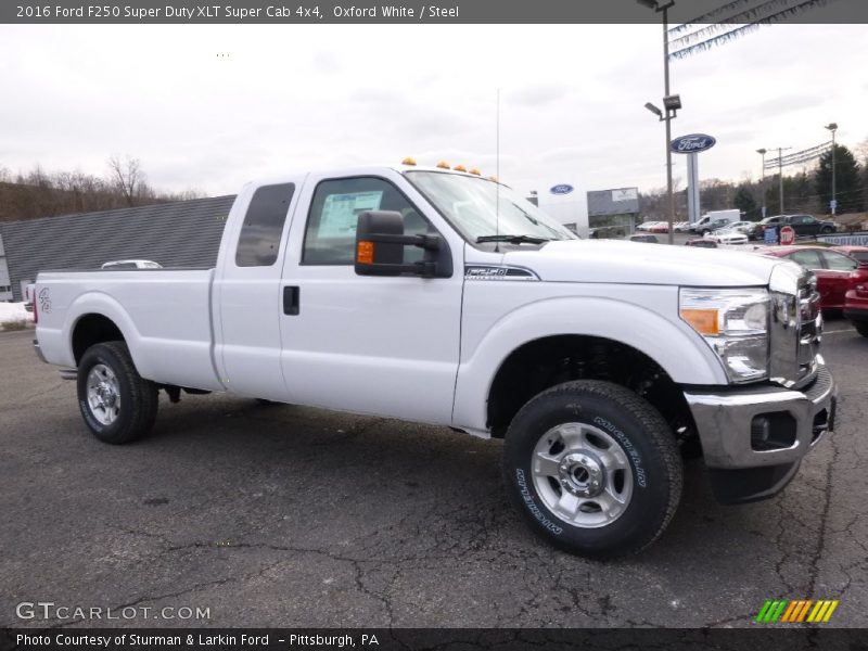 Oxford White / Steel 2016 Ford F250 Super Duty XLT Super Cab 4x4