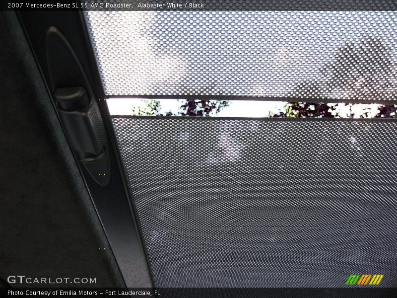Alabaster White / Black 2007 Mercedes-Benz SL 55 AMG Roadster