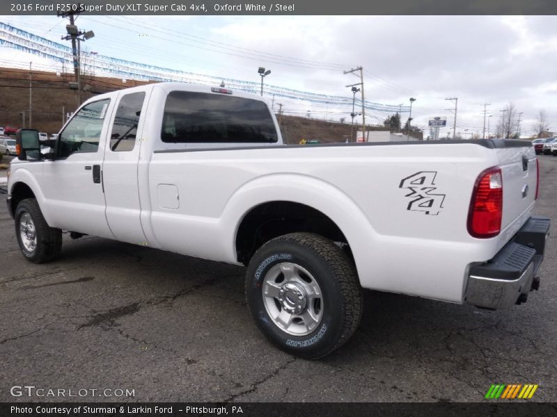 Oxford White / Steel 2016 Ford F250 Super Duty XLT Super Cab 4x4