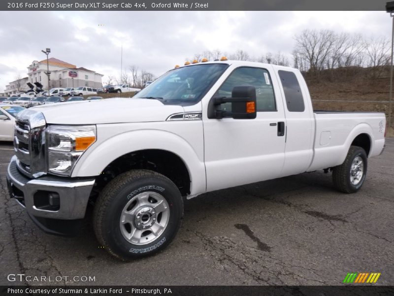Oxford White / Steel 2016 Ford F250 Super Duty XLT Super Cab 4x4