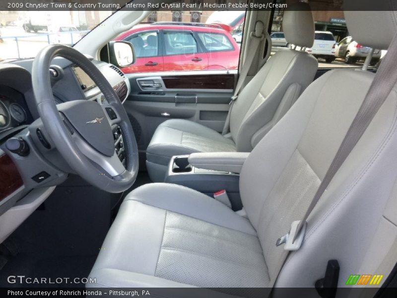 Inferno Red Crystal Pearl / Medium Pebble Beige/Cream 2009 Chrysler Town & Country Touring