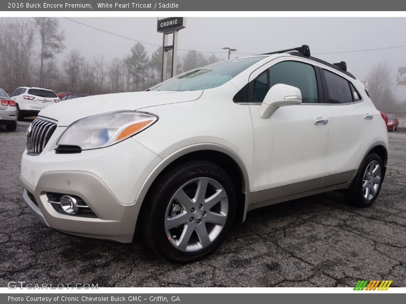 White Pearl Tricoat / Saddle 2016 Buick Encore Premium