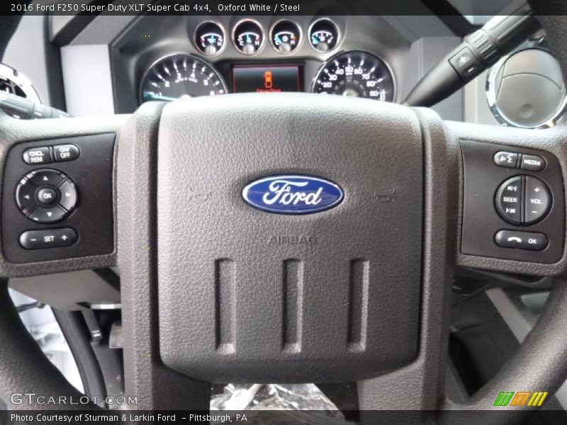 Oxford White / Steel 2016 Ford F250 Super Duty XLT Super Cab 4x4