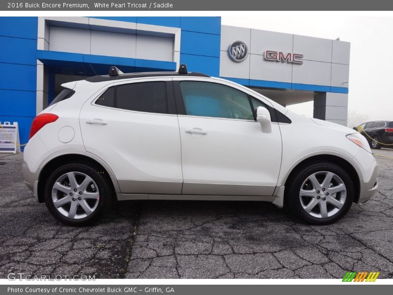 White Pearl Tricoat / Saddle 2016 Buick Encore Premium